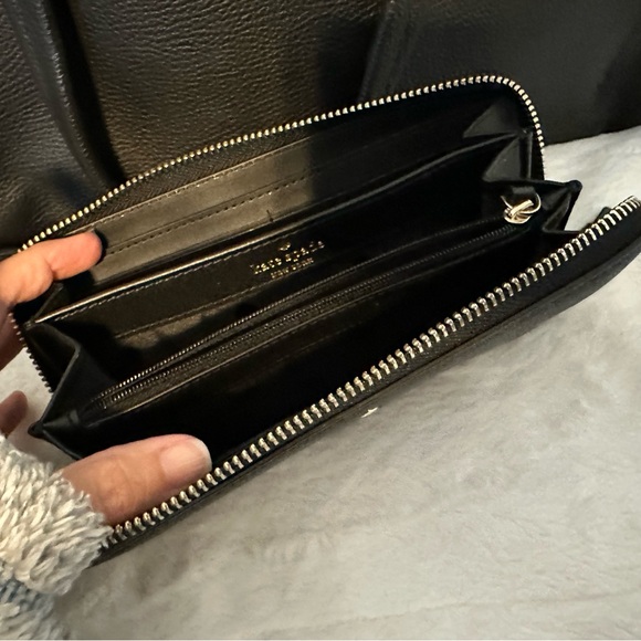 Kate Spade Black Pebbled Leather Naomi Tote + Wallet - Picture 3 of 9